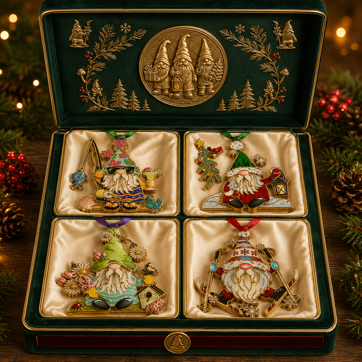 ⏰ Limited anniversary edition✨Gnome Christmas tree ornaments