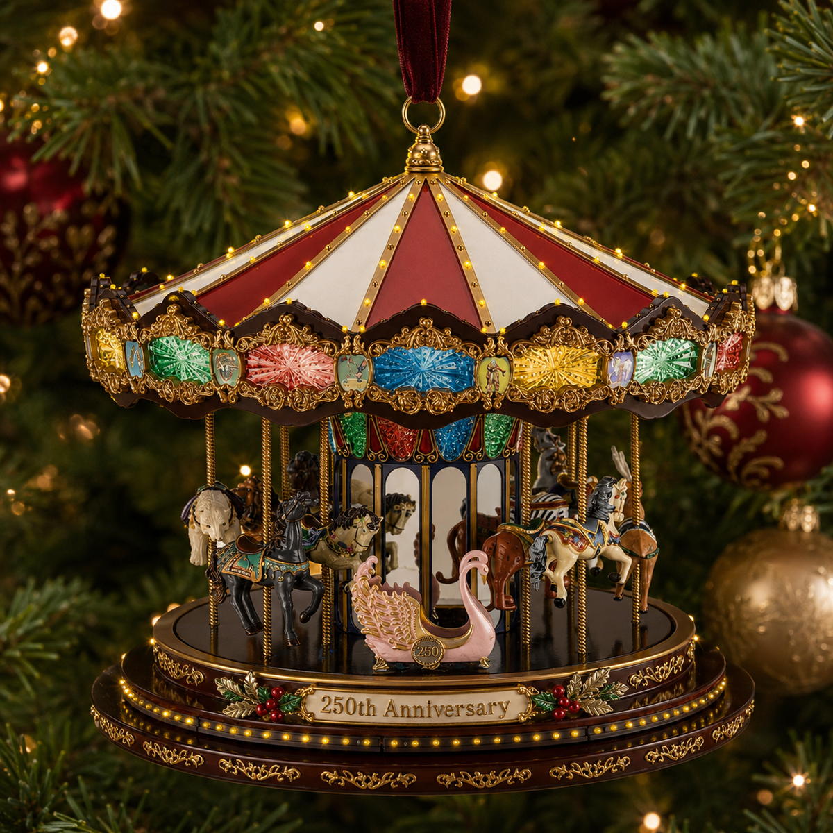 ✨250th Anniversary Carousel Christmas Tree Ornament