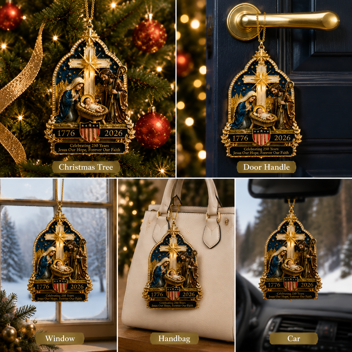 Nativity Scene Christmas Tree Ornament – Limited Anniversary Edition | pinkdiy