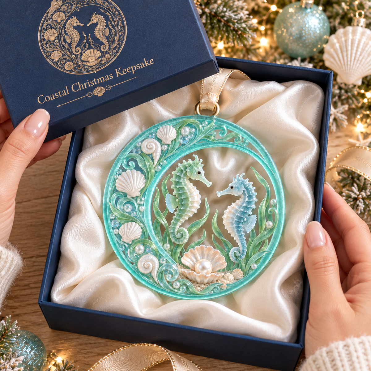Coastal Christmas Collection – Ocean- and Lighthouse-Themed Commemorative Ornaments