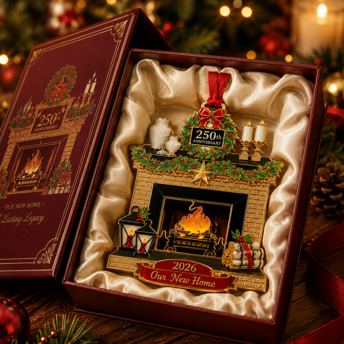 ✨Christmas fireplace decorations