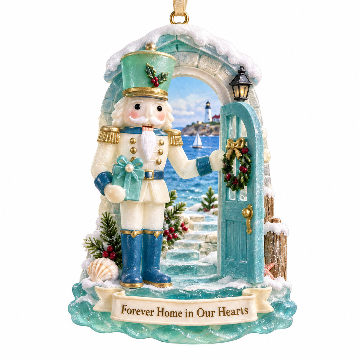 Coastal Nutcracker Christmas Ornament