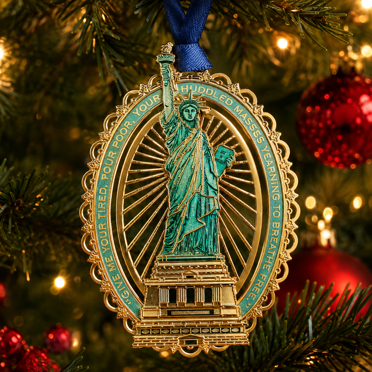 🔥250th Anniversary Statue of Liberty Christmas Tree Ornament