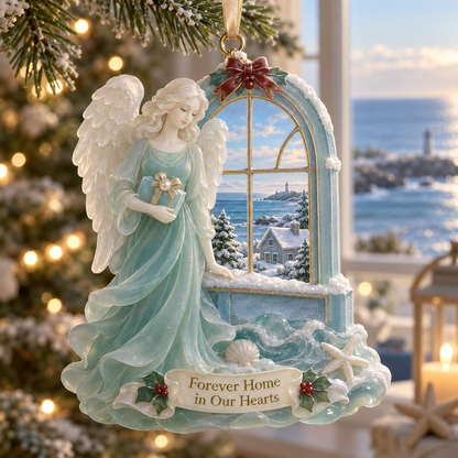 Coastal Angel Christmas Ornament