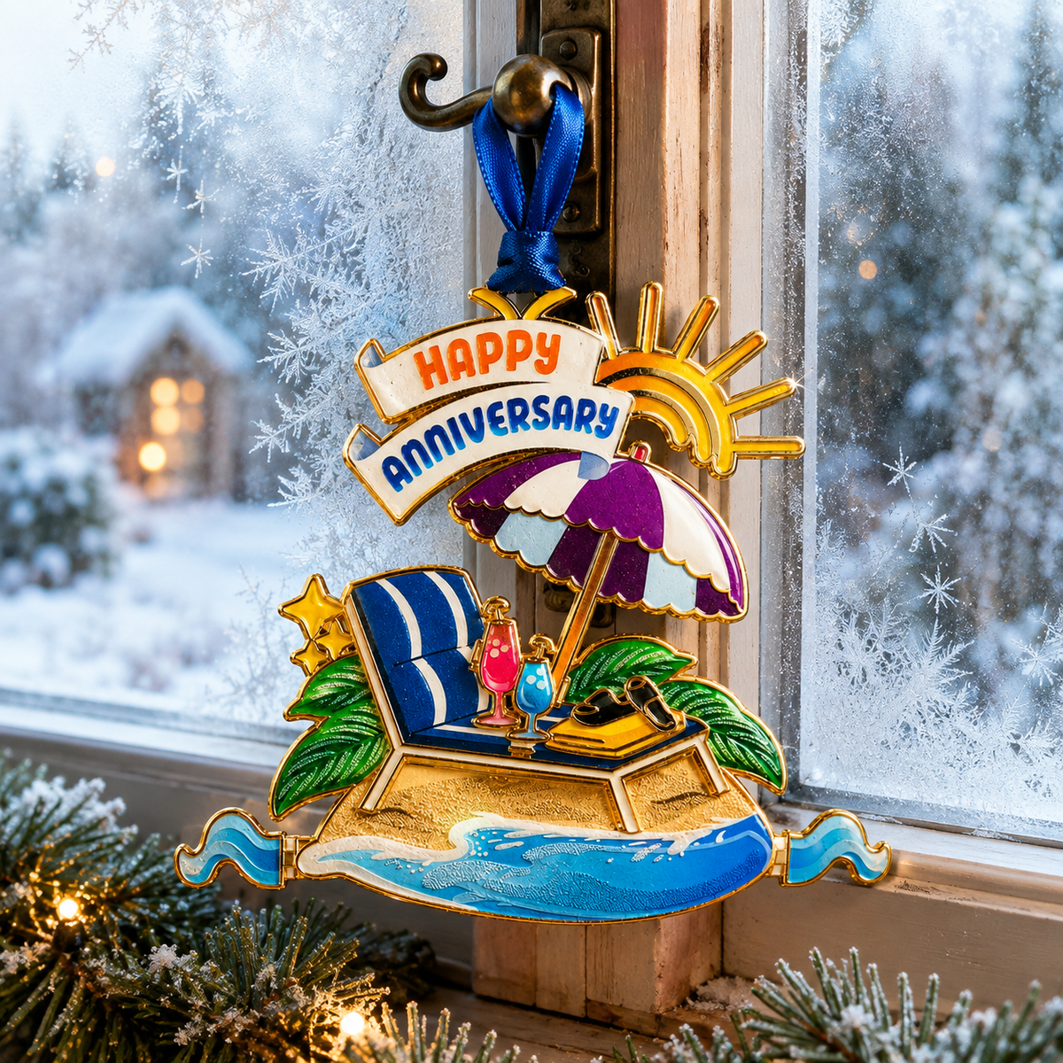 ⏰ Limited anniversary edition✨Beach vacation style Christmas tree ornament