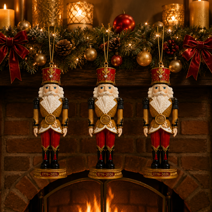 ✨2026 America 250th Anniversary Heritage Gold Nutcracker Ornament