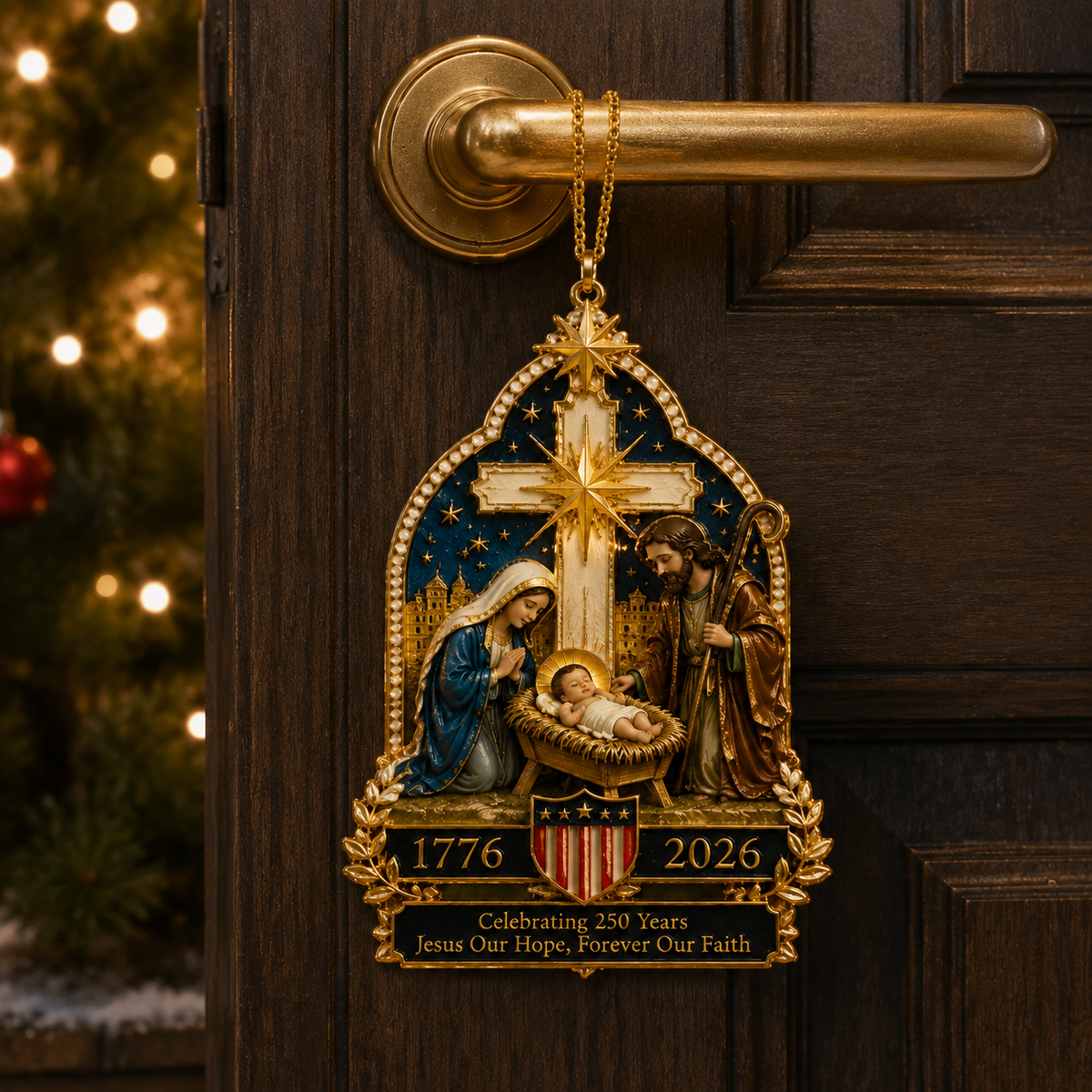 Nativity Scene Christmas Tree Ornament – Limited Anniversary Edition | pinkdiy