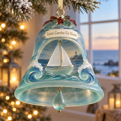 Coastal Christmas Bell Ornament