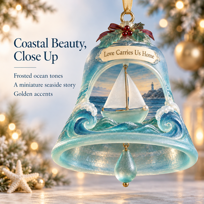Coastal Christmas Bell Ornament