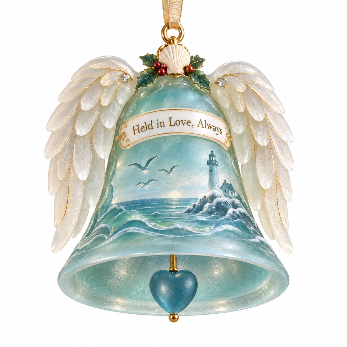 Coastal Christmas Bell Ornament