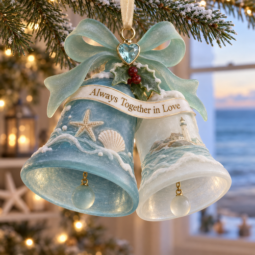 Coastal Christmas Bell Ornament