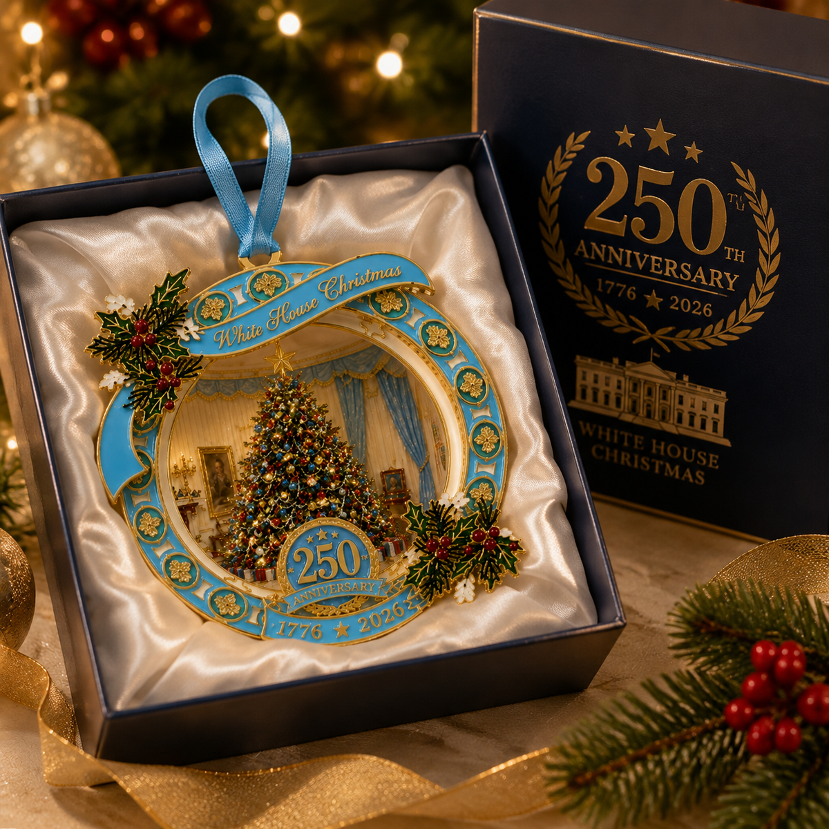 250th Anniversary White House Christmas Tree Ornament – Limited Edition Collectible
