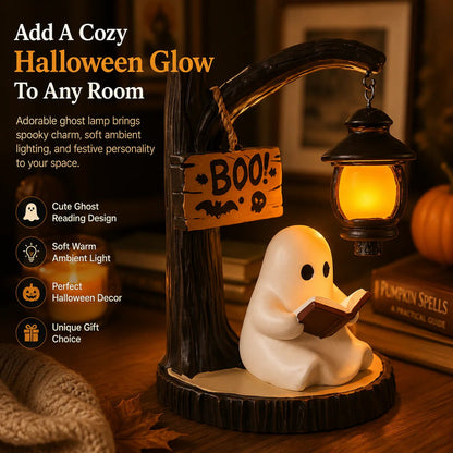 👻 Halloween Ghost Reading Lamp | Spooky Cute Ambient Decor