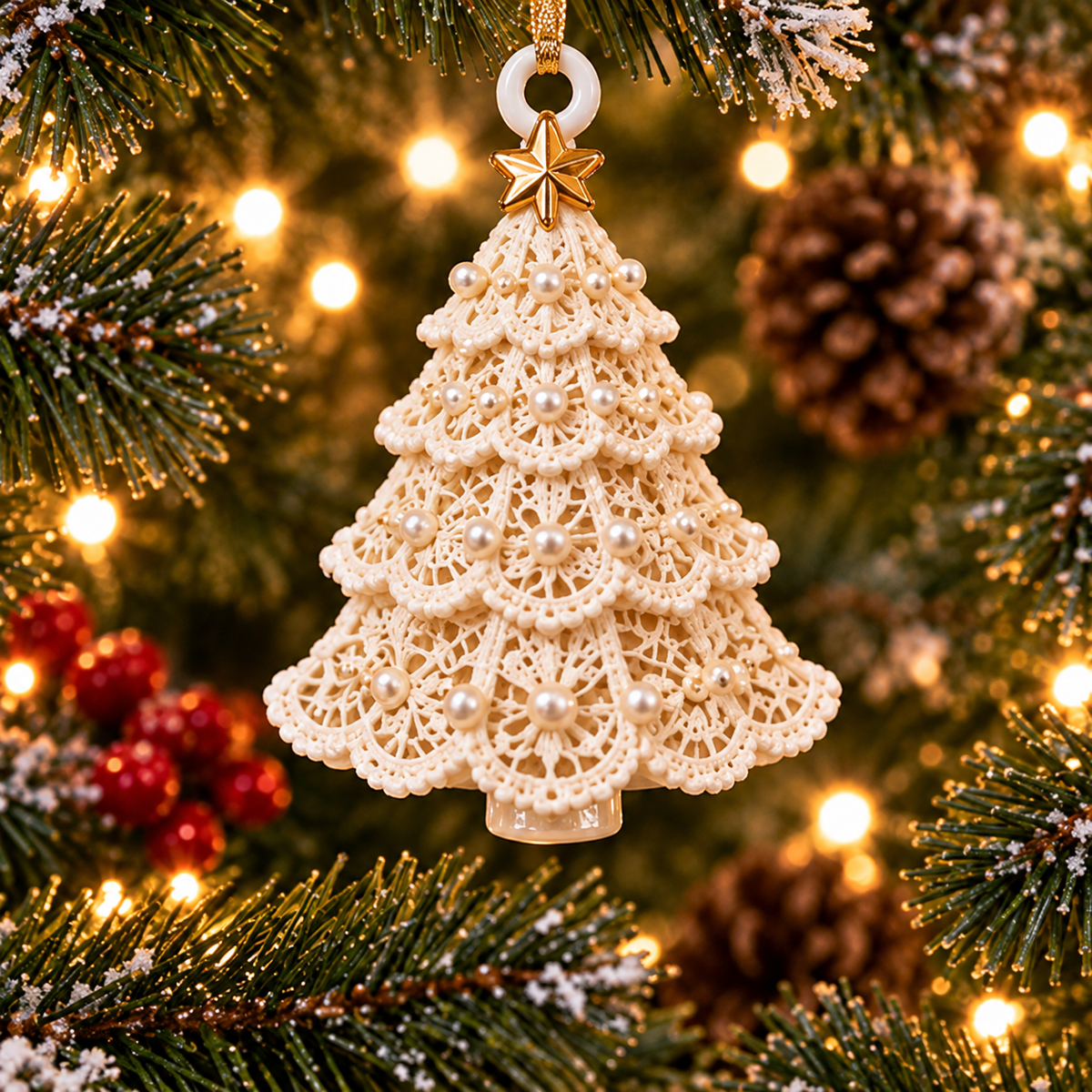 Christmas Tree Treasures 2026 – 6-Piece Keepsake Ornament Set in Six Unique Styles