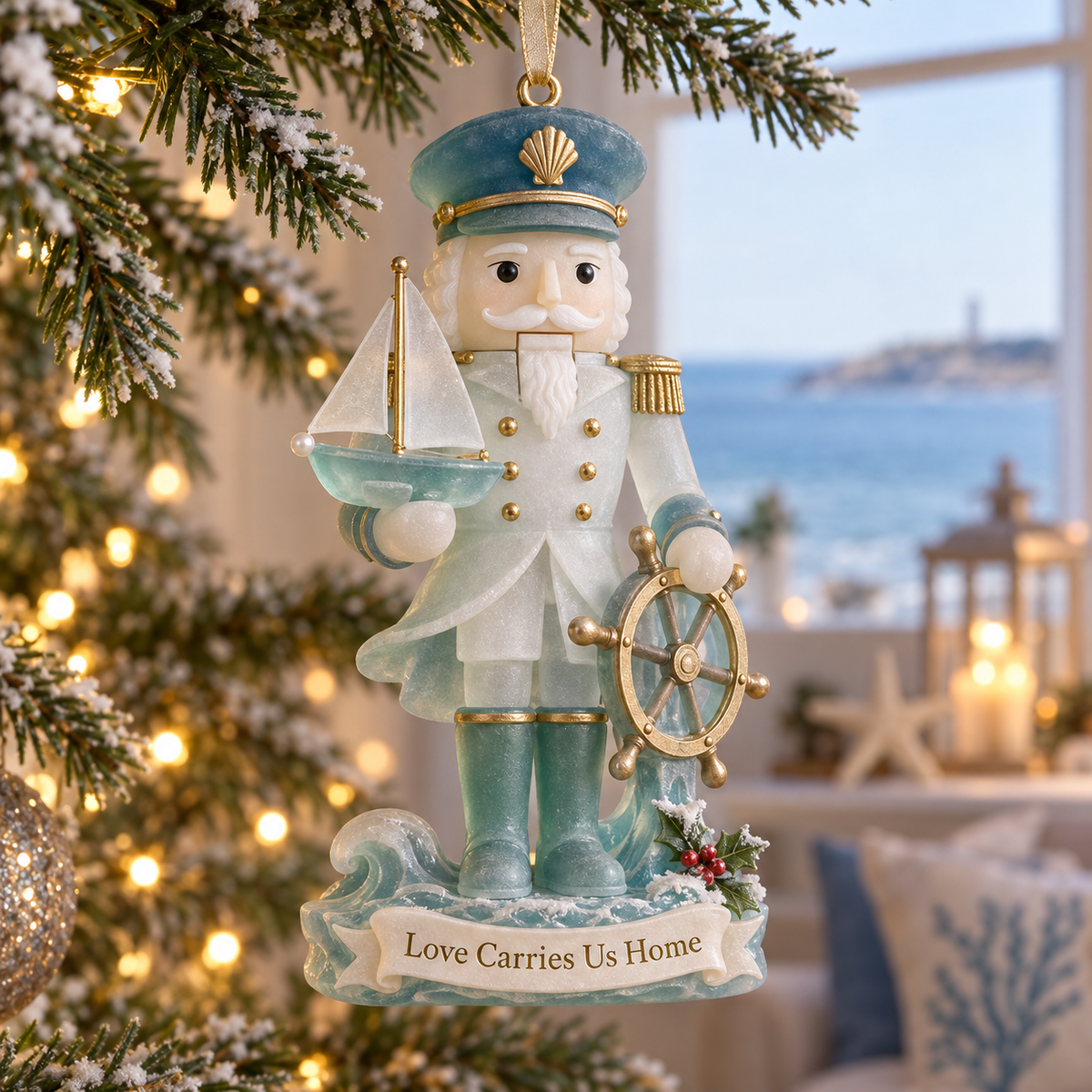 Coastal Nutcracker Christmas Ornament