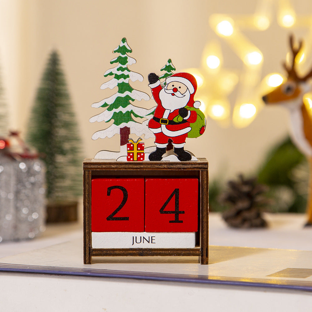 🤡NEW ARRIVALS 🎄CHRISTMAS WOODEN DIY COUNTDOWN CALENDAR ORNAMENT GIFT🎁