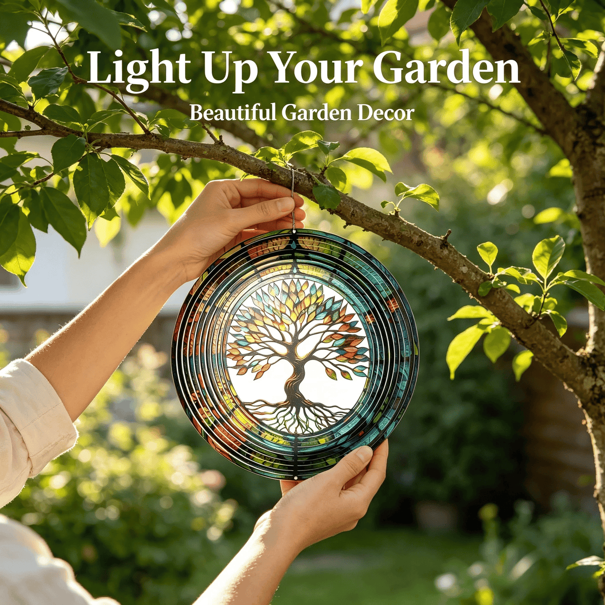 🌈🍃 3D "Tree of Life" Rotating Wind Chime—a colorful piece of art symbolizing growth, harmony, and beauty.