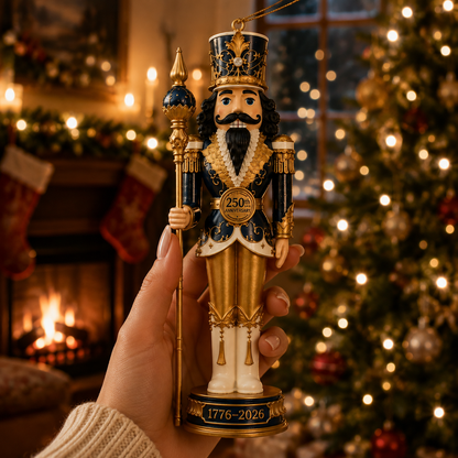 ✨2026 America 250th Anniversary Midnight Blue Nutcracker King Ornament