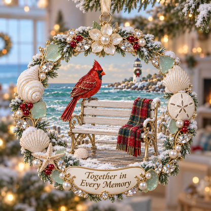 Coastal Cardinal Christmas Keepsakes