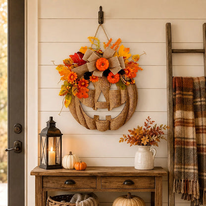 Light Up Your Front Door with Cozy Halloween Charm 🎃✨