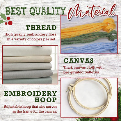 🎄PERSONALIZED CHRISTMAS GIFTS🎄CHRISTMAS EMBROIDERY SET
