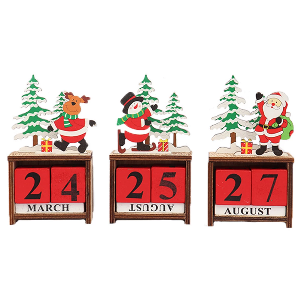 🤡NEW ARRIVALS 🎄CHRISTMAS WOODEN DIY COUNTDOWN CALENDAR ORNAMENT GIFT🎁
