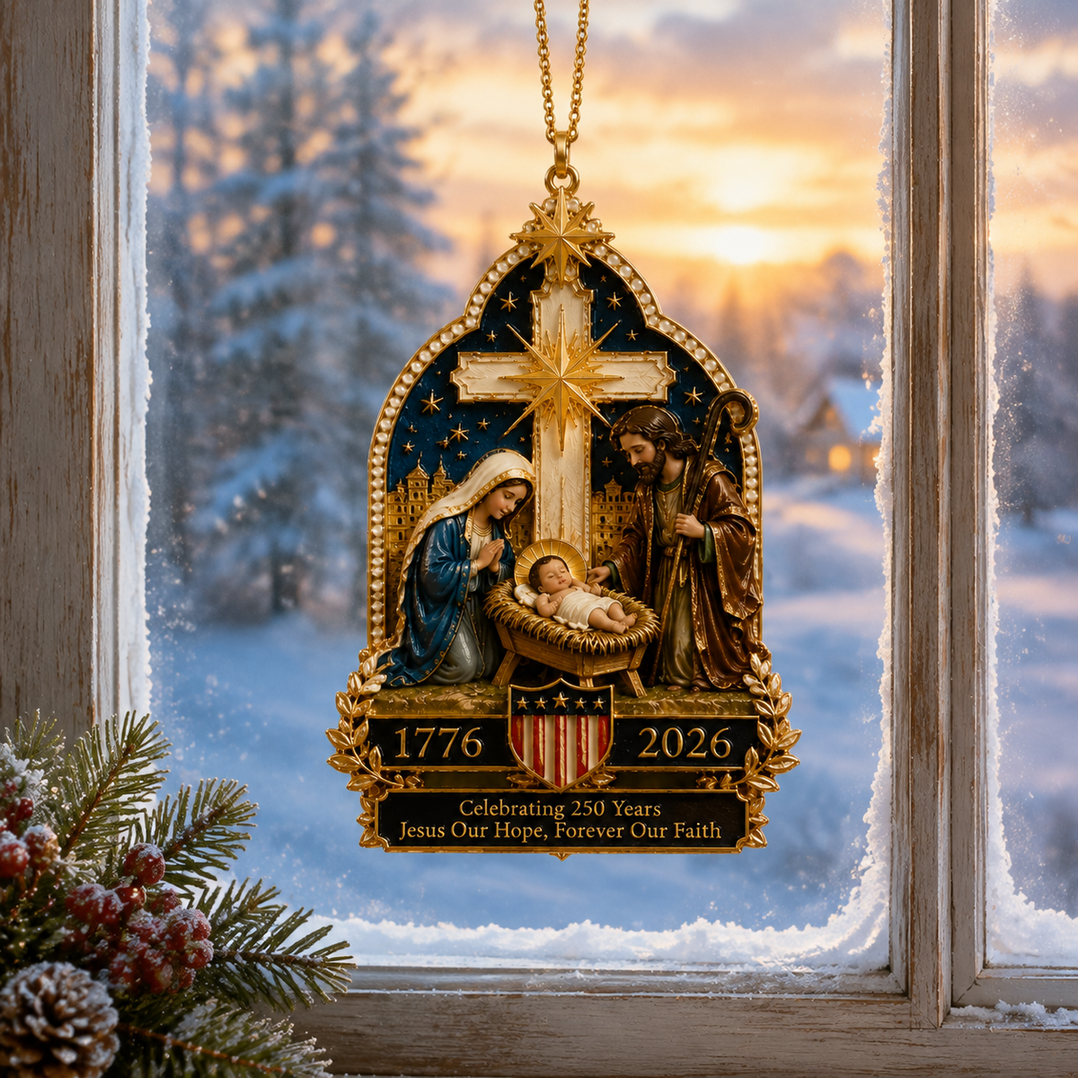 Nativity Scene Christmas Tree Ornament – Limited Anniversary Edition | pinkdiy