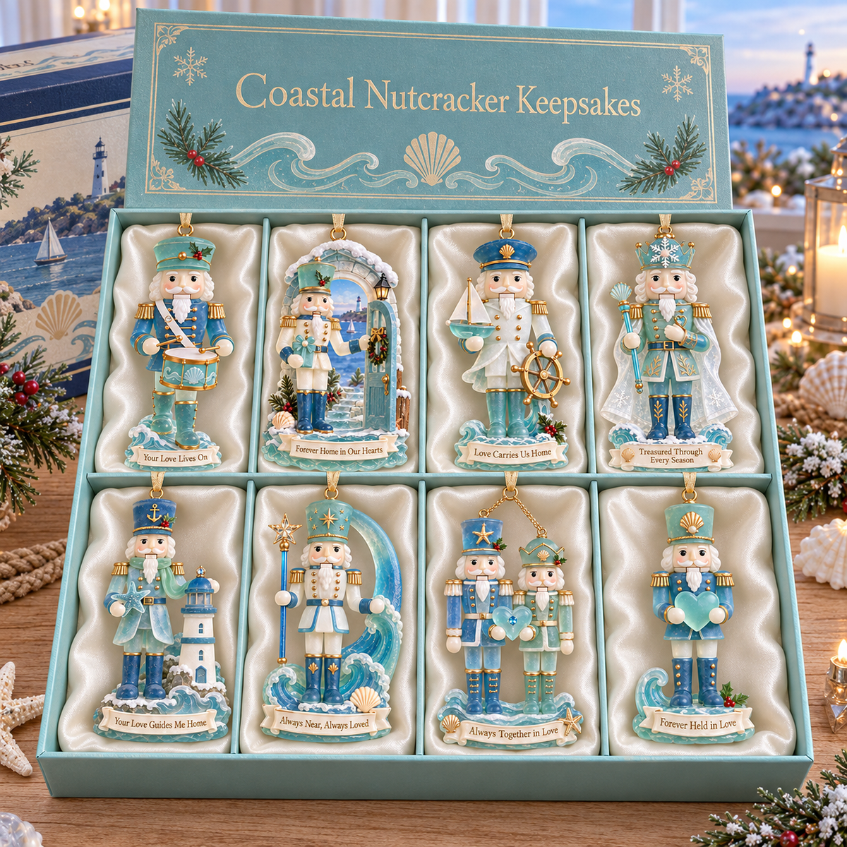 Coastal Nutcracker Christmas Ornament