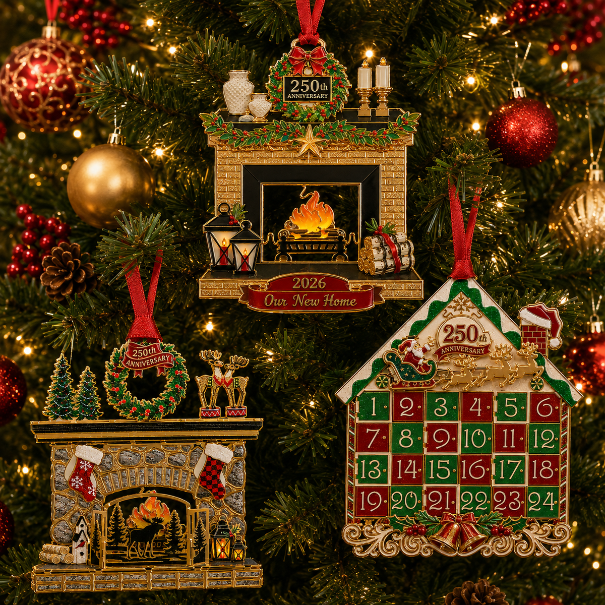 ✨Christmas fireplace decorations