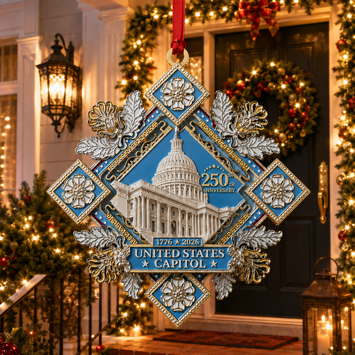 🔥250th Anniversary Commemorative Ornament – UNITED STATESCAPITOL