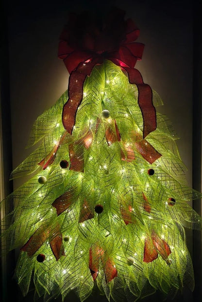 🔥🎄Handmade Christmas Tree Wreath for Front Door