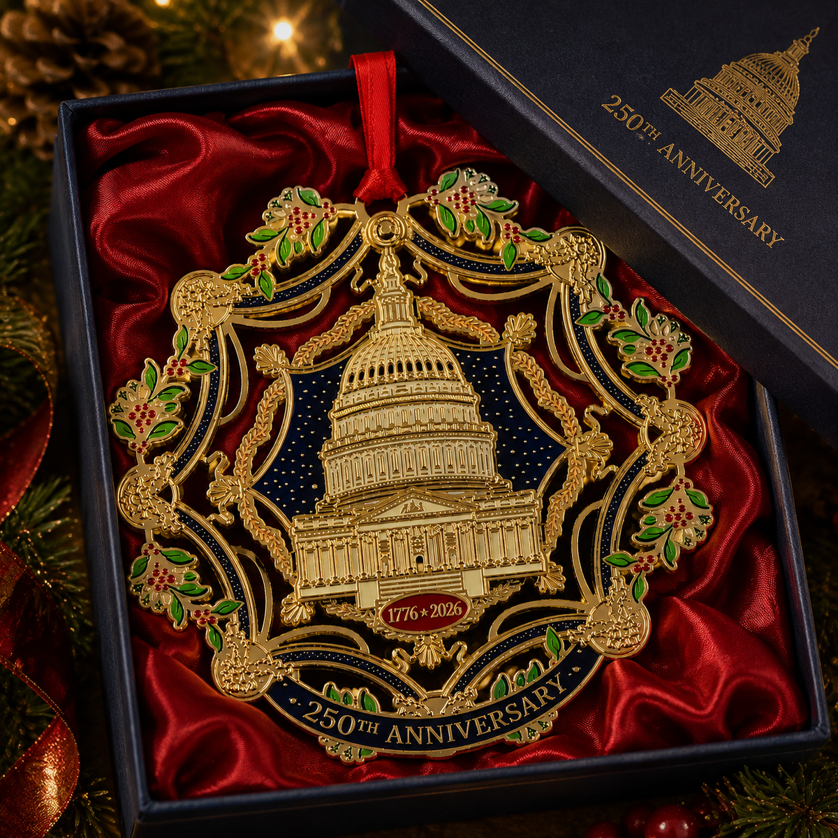 🔥250th Anniversary Commemorative Ornament – The Capitol