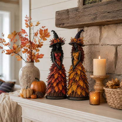 🔥LAST DAY 50% OFF - 🧙‍♀️Enchanted Autumn Witch Figurine
