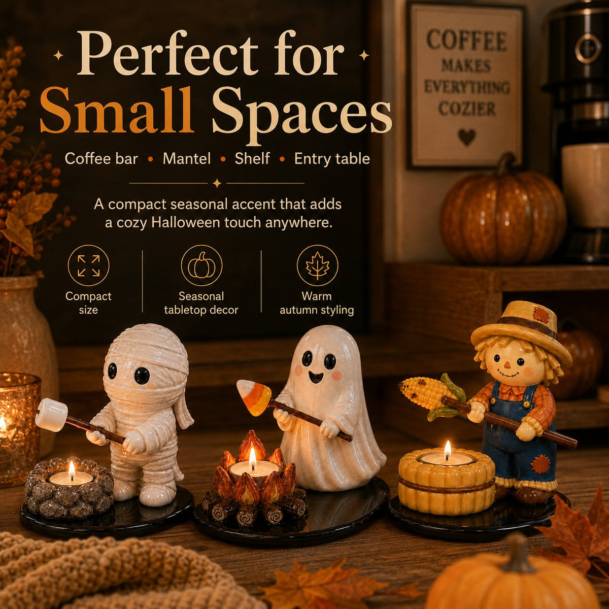 🔥 49% Off 💥 Campfire-Style Tea Light Candle Holder Decoration