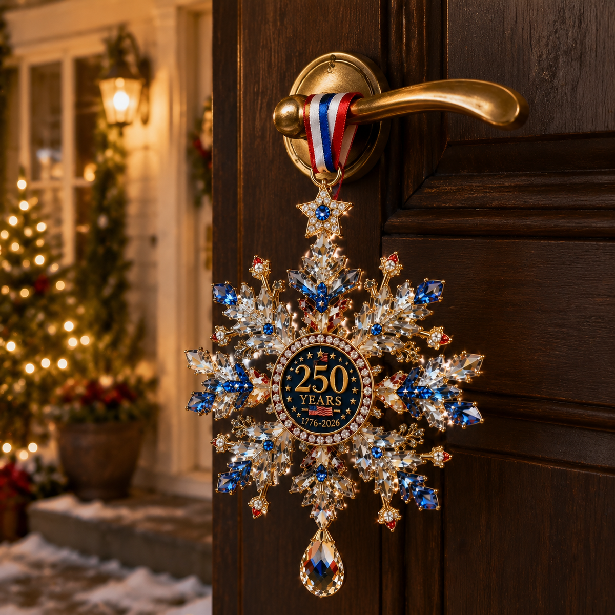 ✨High-quality crystal snowflake ornaments