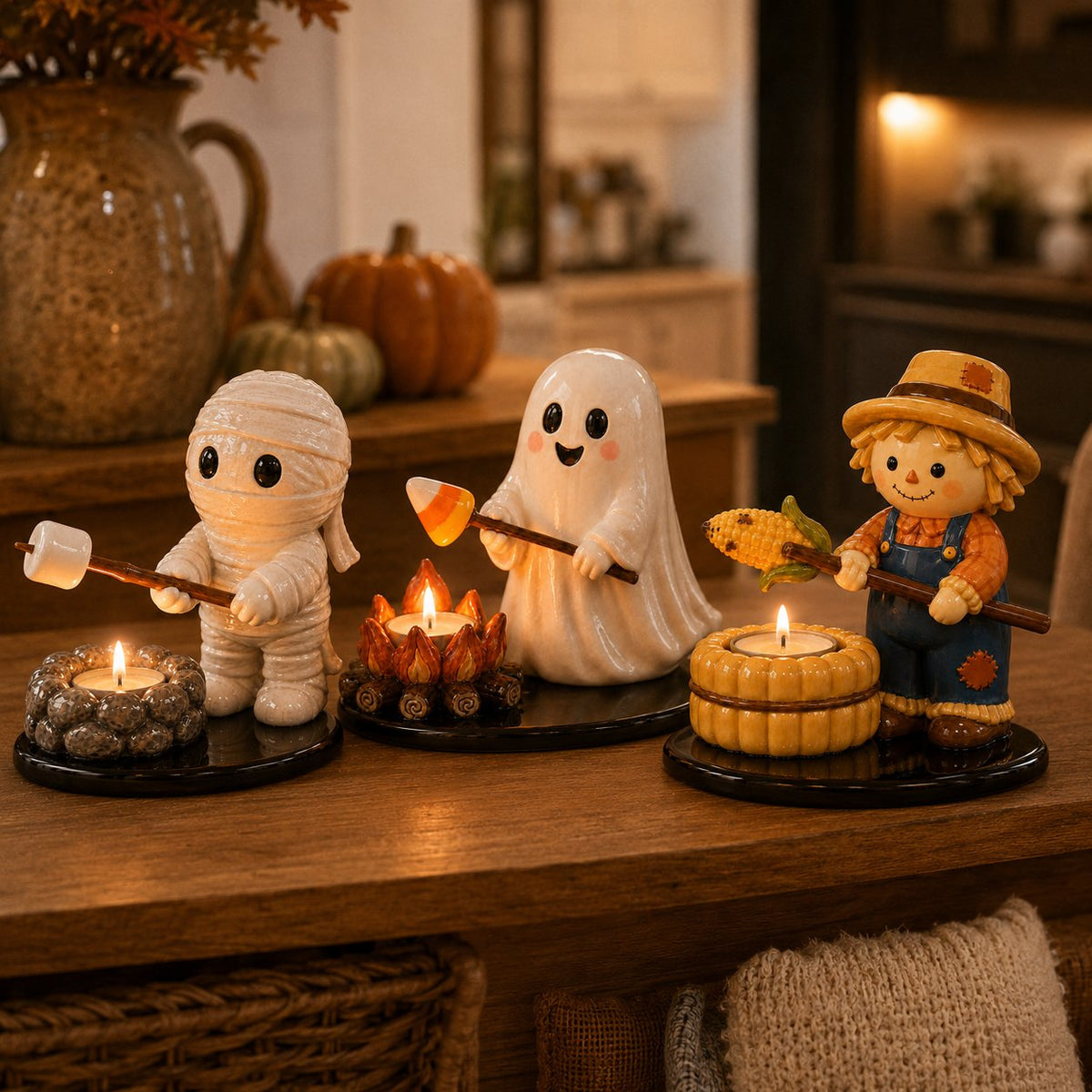 🔥 49% Off 💥 Campfire-Style Tea Light Candle Holder Decoration