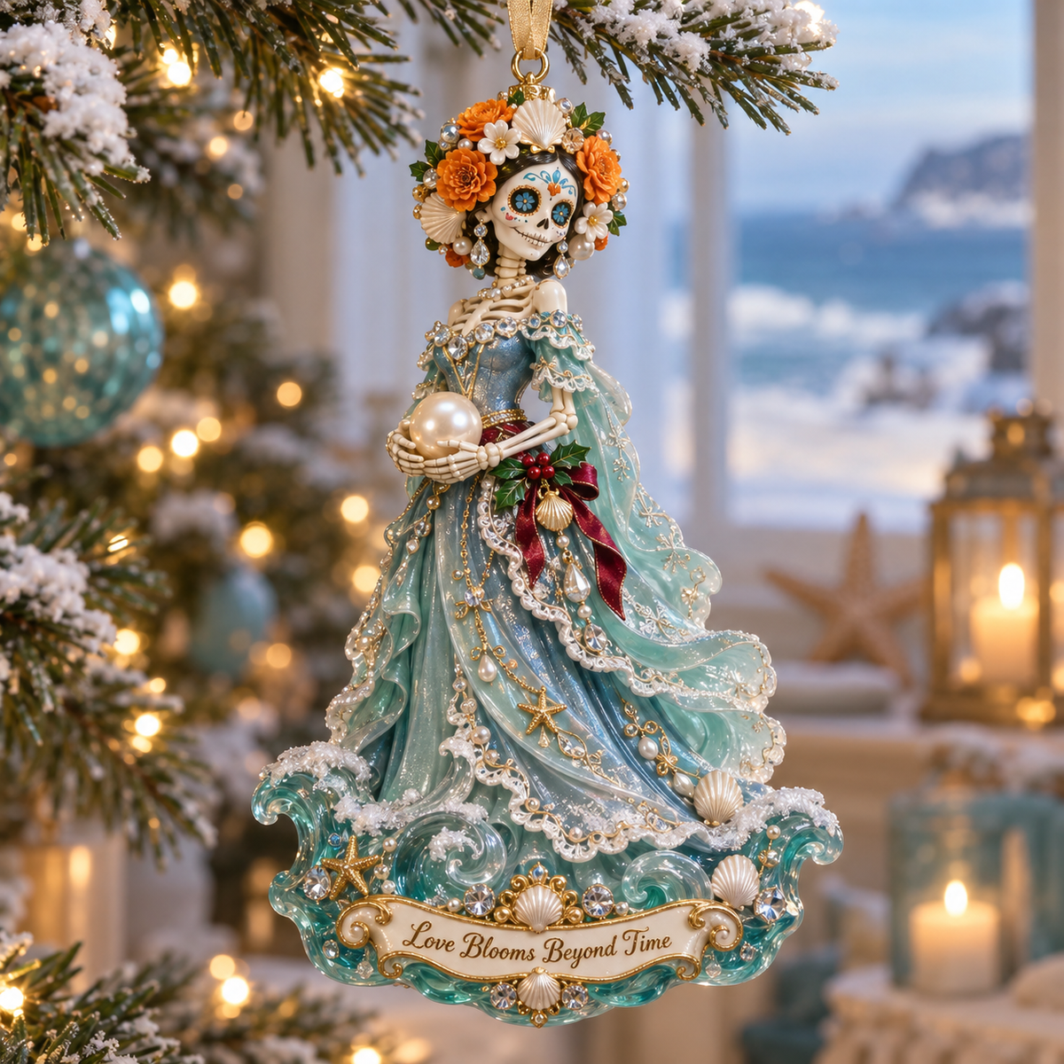 Ocean-Themed Day of the Dead Hanging Decoration