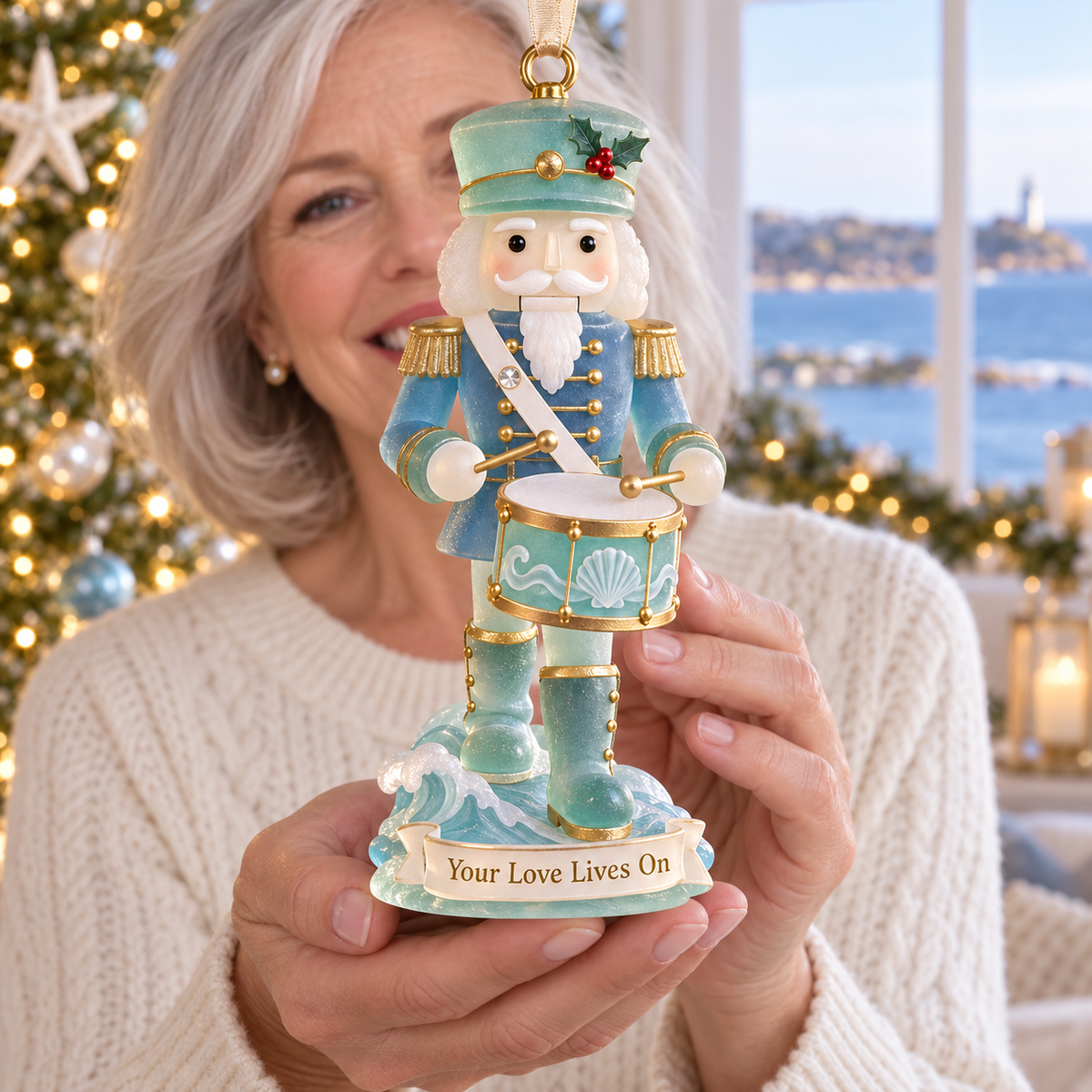 Coastal Nutcracker Christmas Ornament