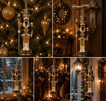 ✨2026 America 250th Anniversary Midnight Blue Nutcracker King Ornament