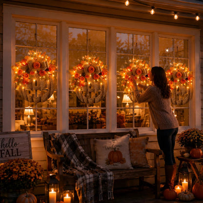 Light Up Your Front Door with Cozy Halloween Charm 🎃✨