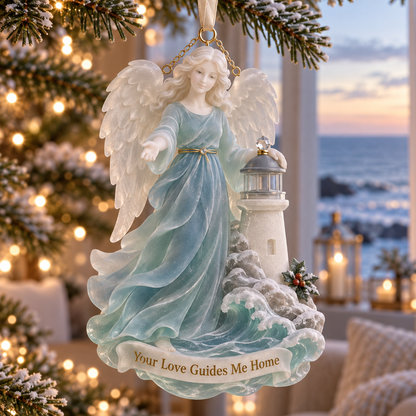 Coastal Angel Christmas Ornament
