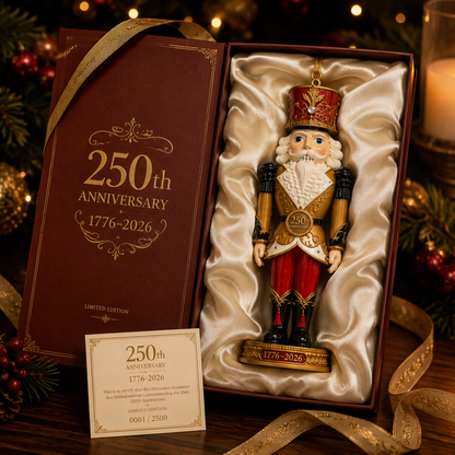 ✨2026 America 250th Anniversary Heritage Gold Nutcracker Ornament