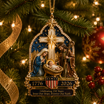 Nativity Scene Christmas Tree Ornament – Limited Anniversary Edition | pinkdiy