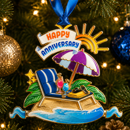 ⏰ Limited anniversary edition✨Beach vacation style Christmas tree ornament