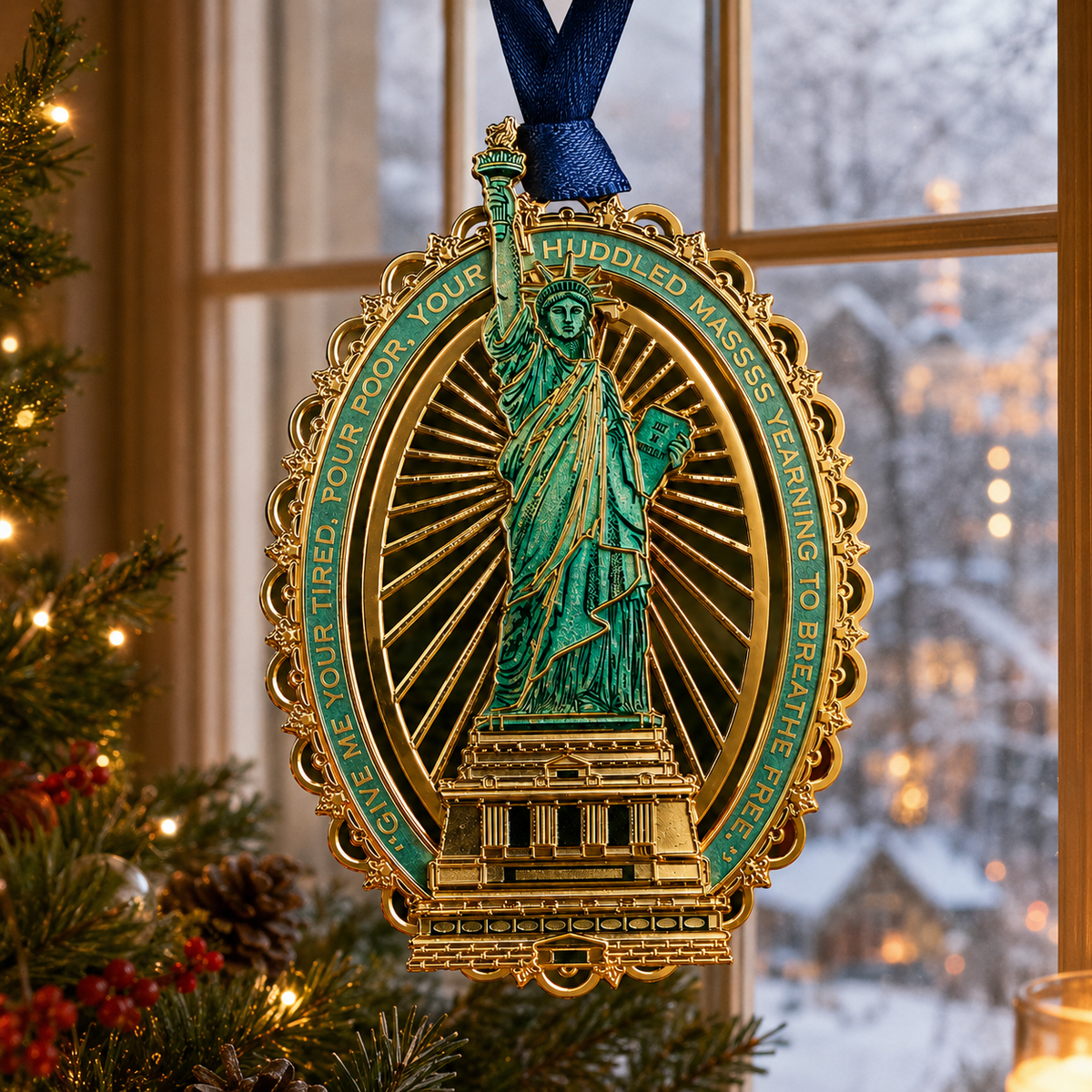 🔥250th Anniversary Statue of Liberty Christmas Tree Ornament