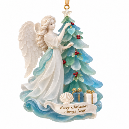 Coastal Angel Christmas Ornament