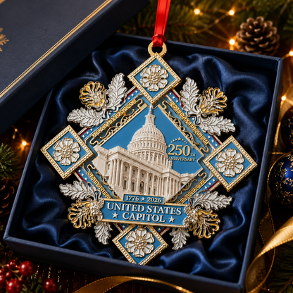 🔥250th Anniversary Commemorative Ornament – UNITED STATESCAPITOL