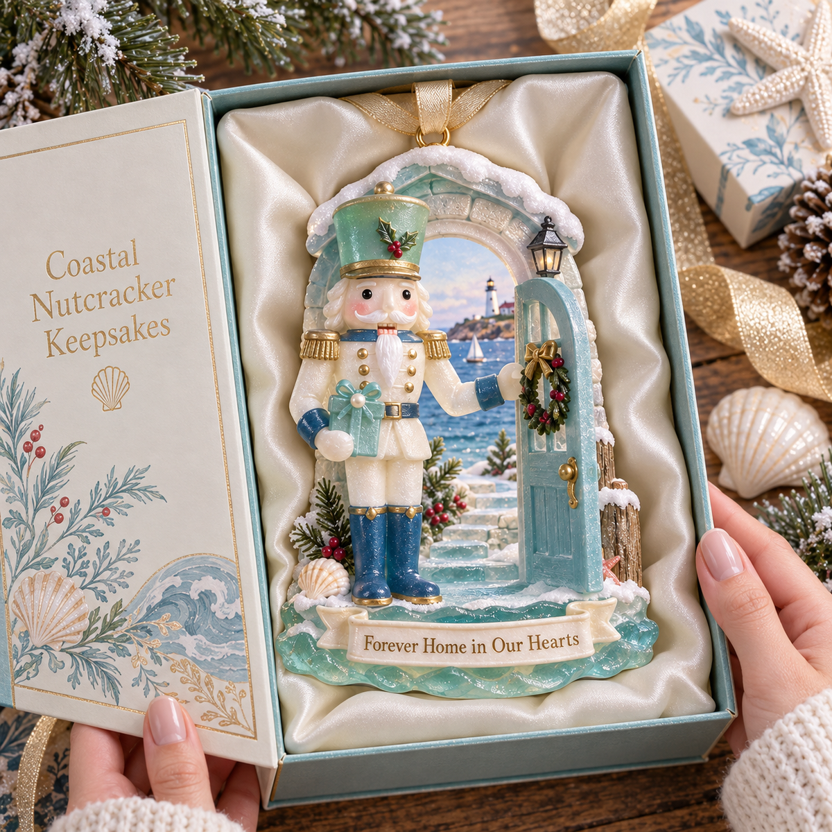 Coastal Nutcracker Christmas Ornament