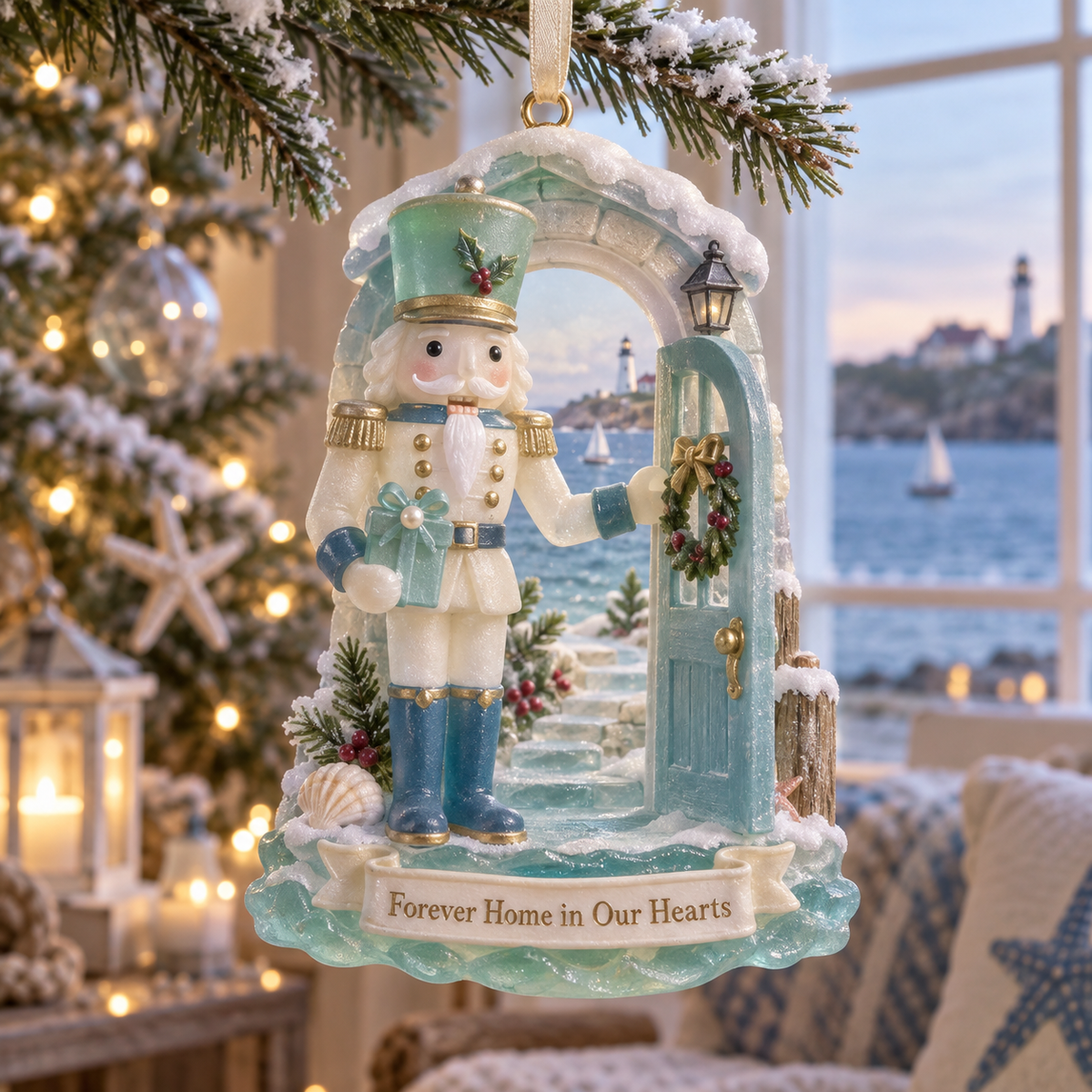 Coastal Nutcracker Christmas Ornament