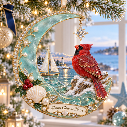 Coastal Cardinal Christmas Keepsakes